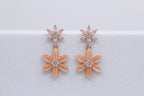 Blush Bloom Floral Drop Earrings