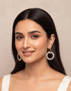 Celeste Sparkle Hoop Earrings