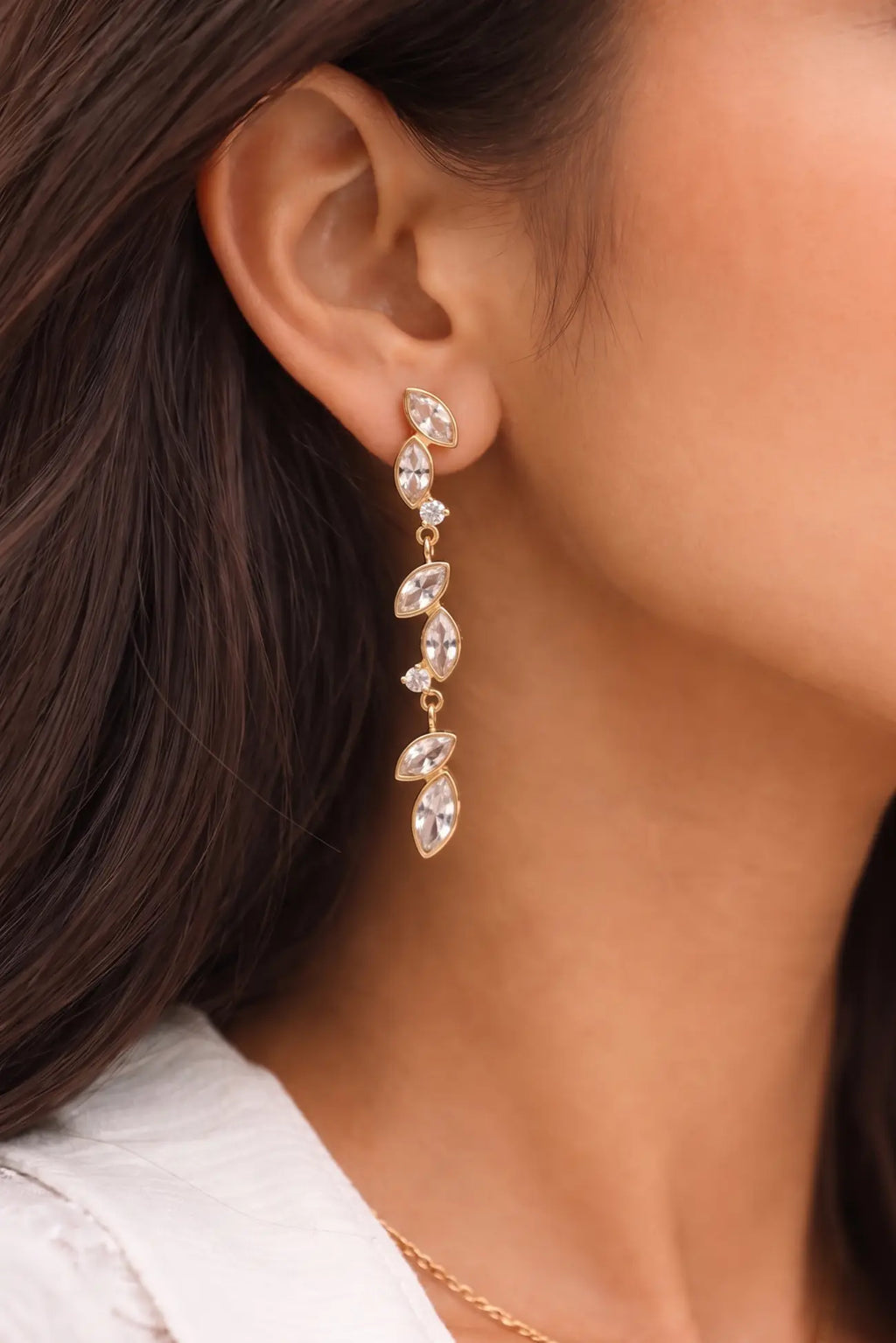 Celestia Crystal Dangle Earrings
