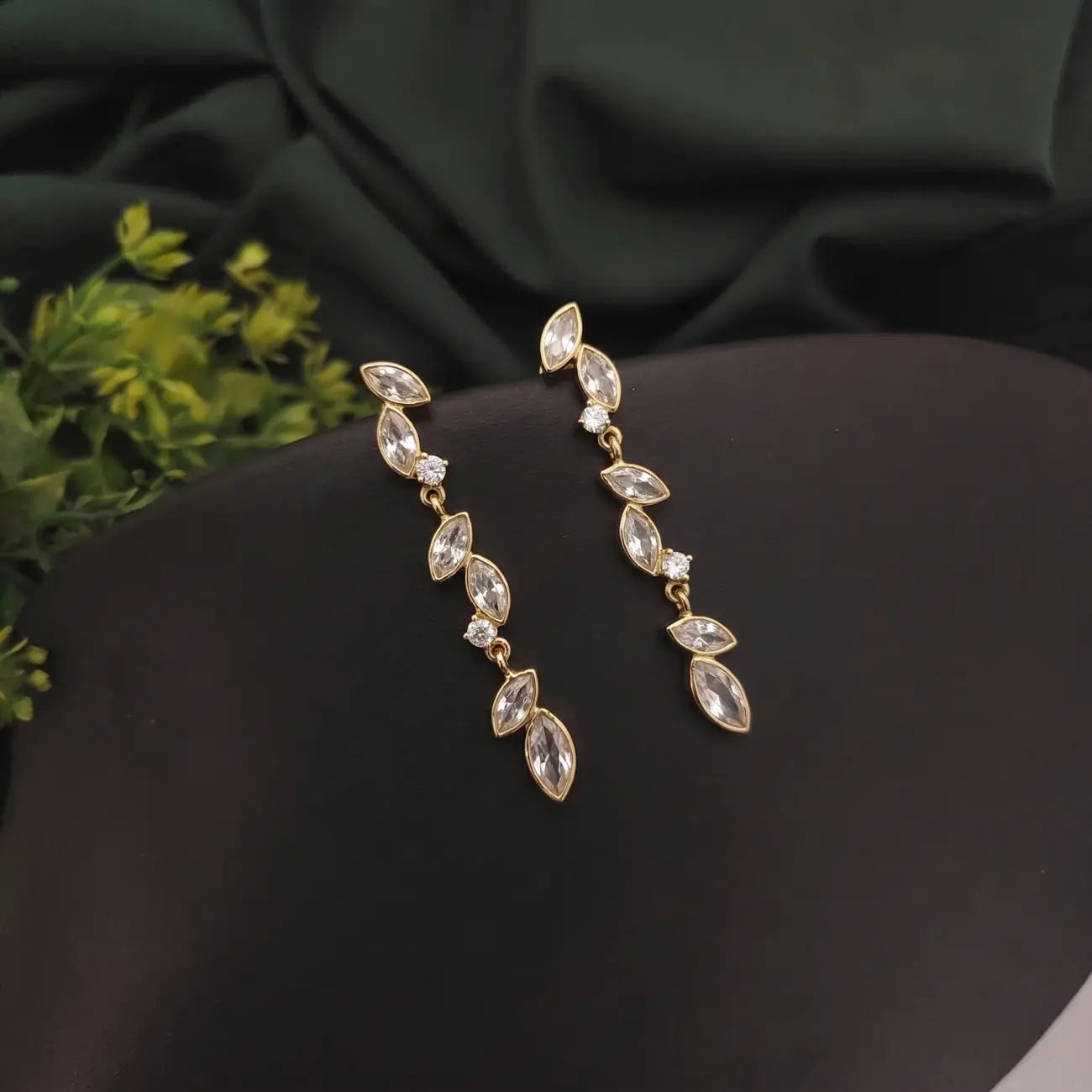Celestia Crystal Dangle Earrings