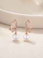 Pearl Flutter Butterfly Earrings