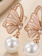 Pearl Flutter Butterfly Earrings