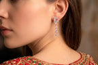 Crystal Square Cascade Earrings