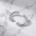 Luna Spark Crystal Hoop Earrings