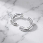Luna Spark Crystal Hoop Earrings