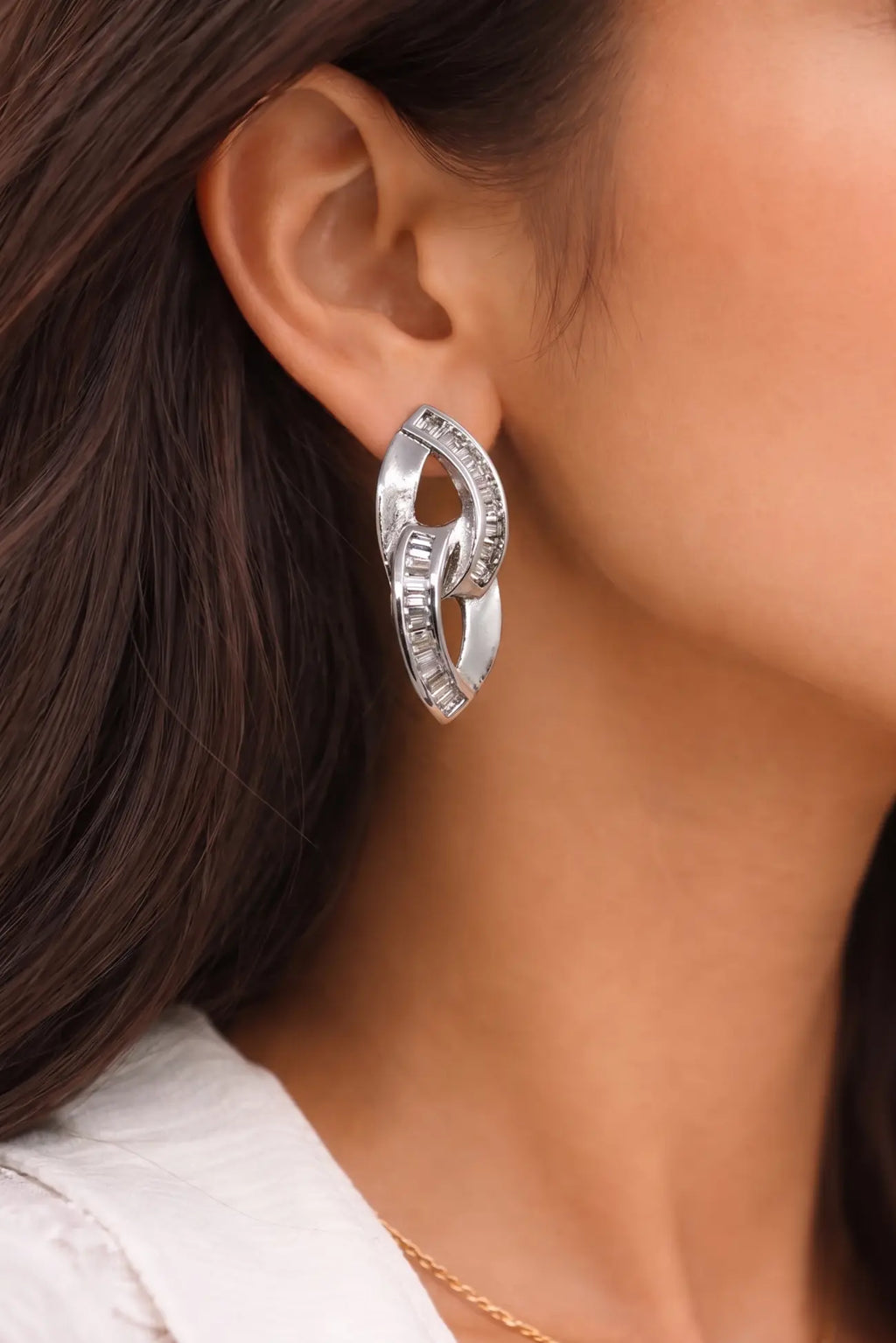 Infinity Gleam Crystal Earrings
