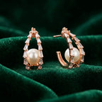 Celeste Pearl Halo Earrings