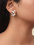 Butterfly Whisper Crystal Stud Earrings