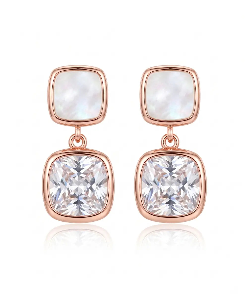 Aurielle Rose Glow Drop Earrings
