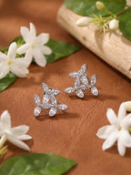 Crystal Blossom Luxe Stud Earrings