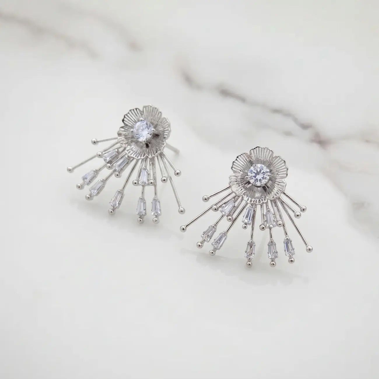 Starlit Bloom Statement Earrings