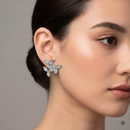 Crystal Blossom Luxe Stud Earrings