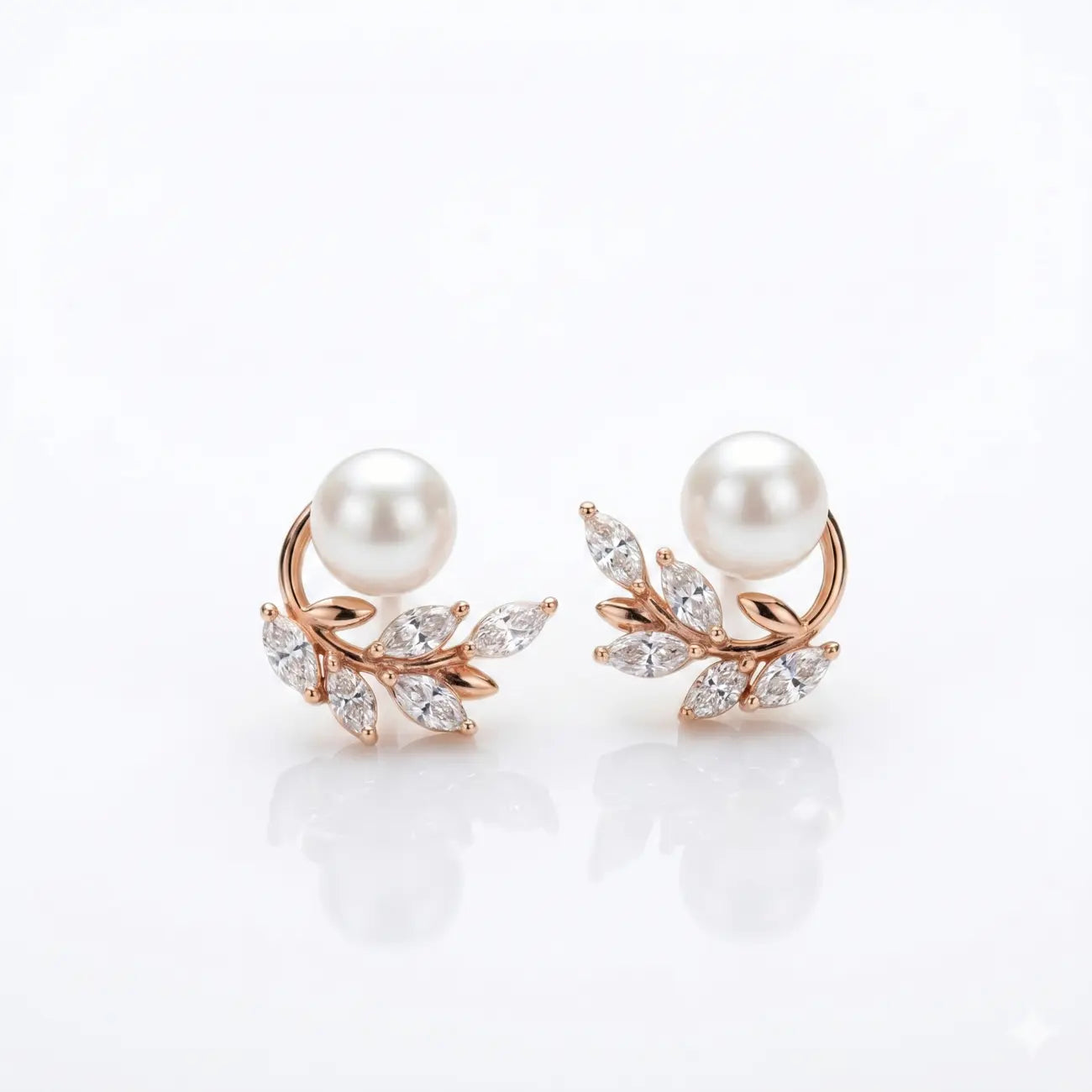 Pearl Vine Luxe Stud Earrings