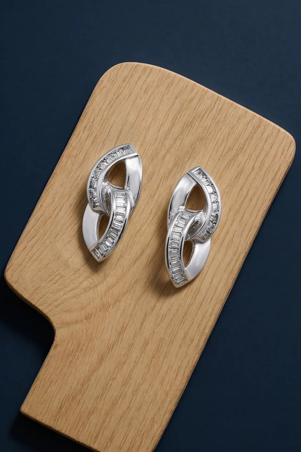 Infinity Gleam Crystal Earrings