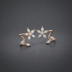 Twilight Bloom Ear Cuff Earrings