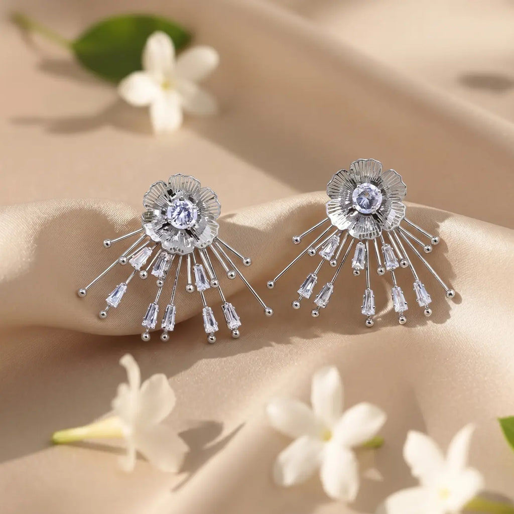 Starlit Bloom Statement Earrings