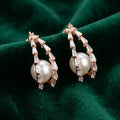 Celeste Pearl Halo Earrings