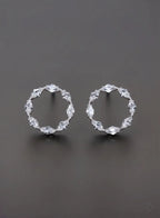 Celeste Crystal Halo Hoop Earrings