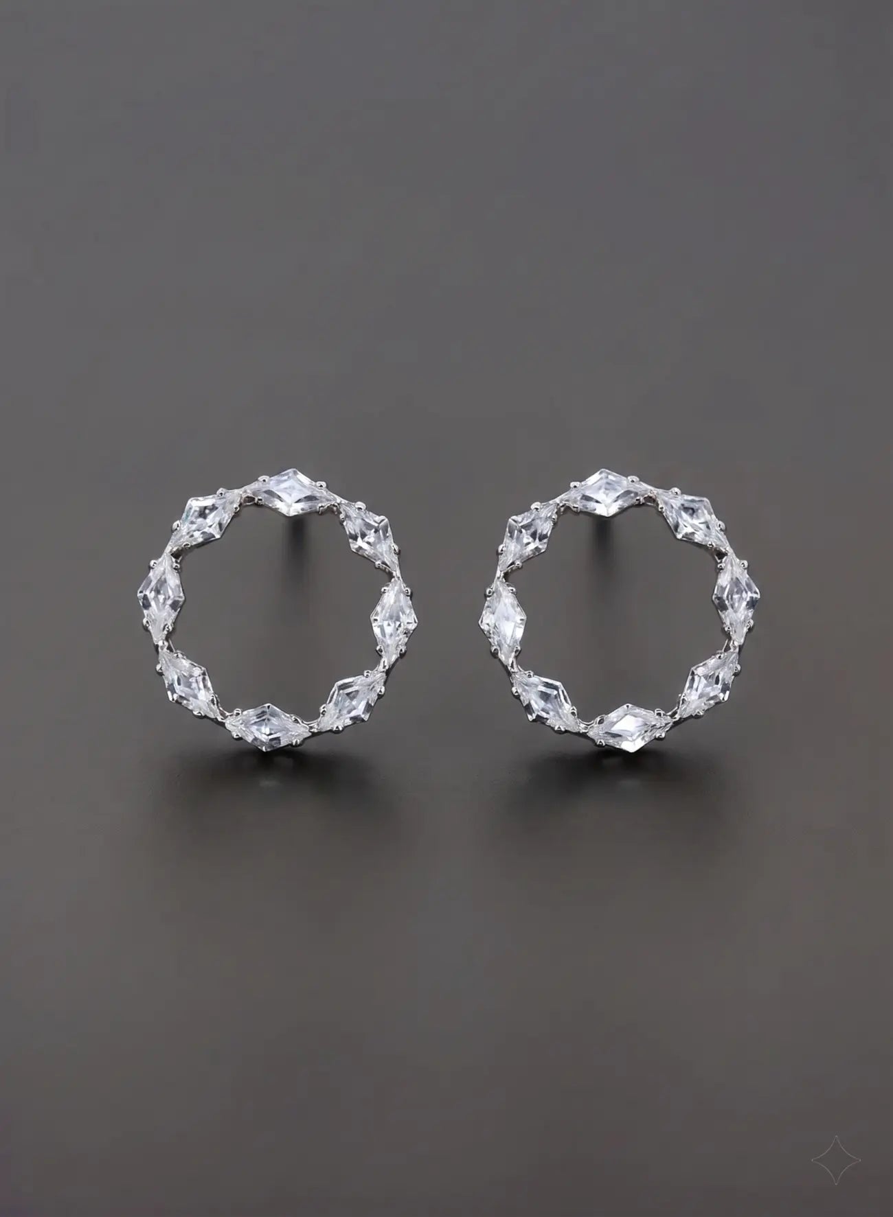 Celeste Crystal Halo Hoop Earrings