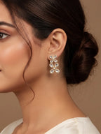 Golden Crystal Bloom Earrings
