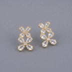 Golden Crystal Bloom Earrings