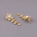 Golden Pearl Blossom Danglers