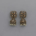 Meher Pearl Kundan Jhumka Earrings