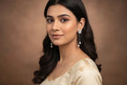 Moonblossom Pearl Chain Earrings