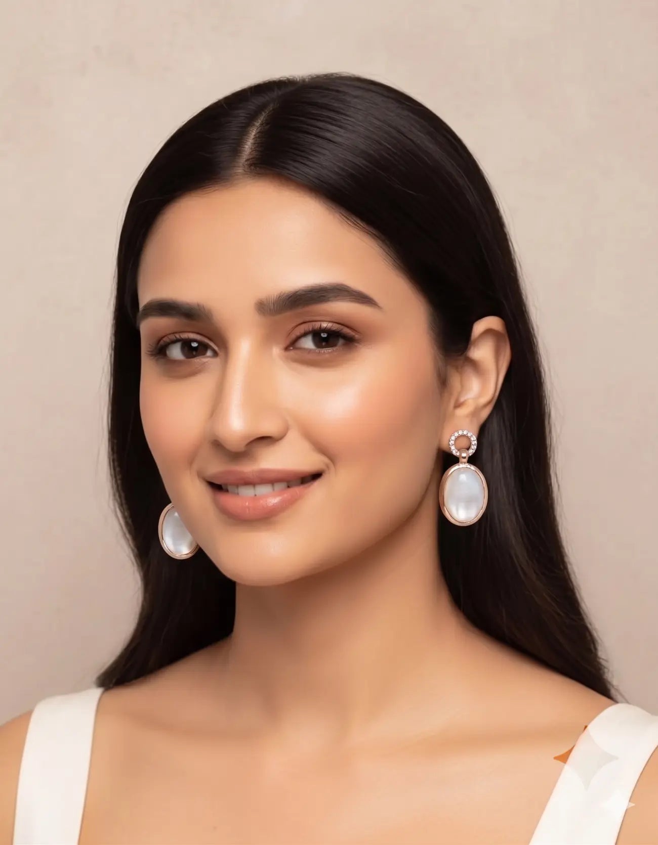 Moonlit Pearl Glow Drop Earrings