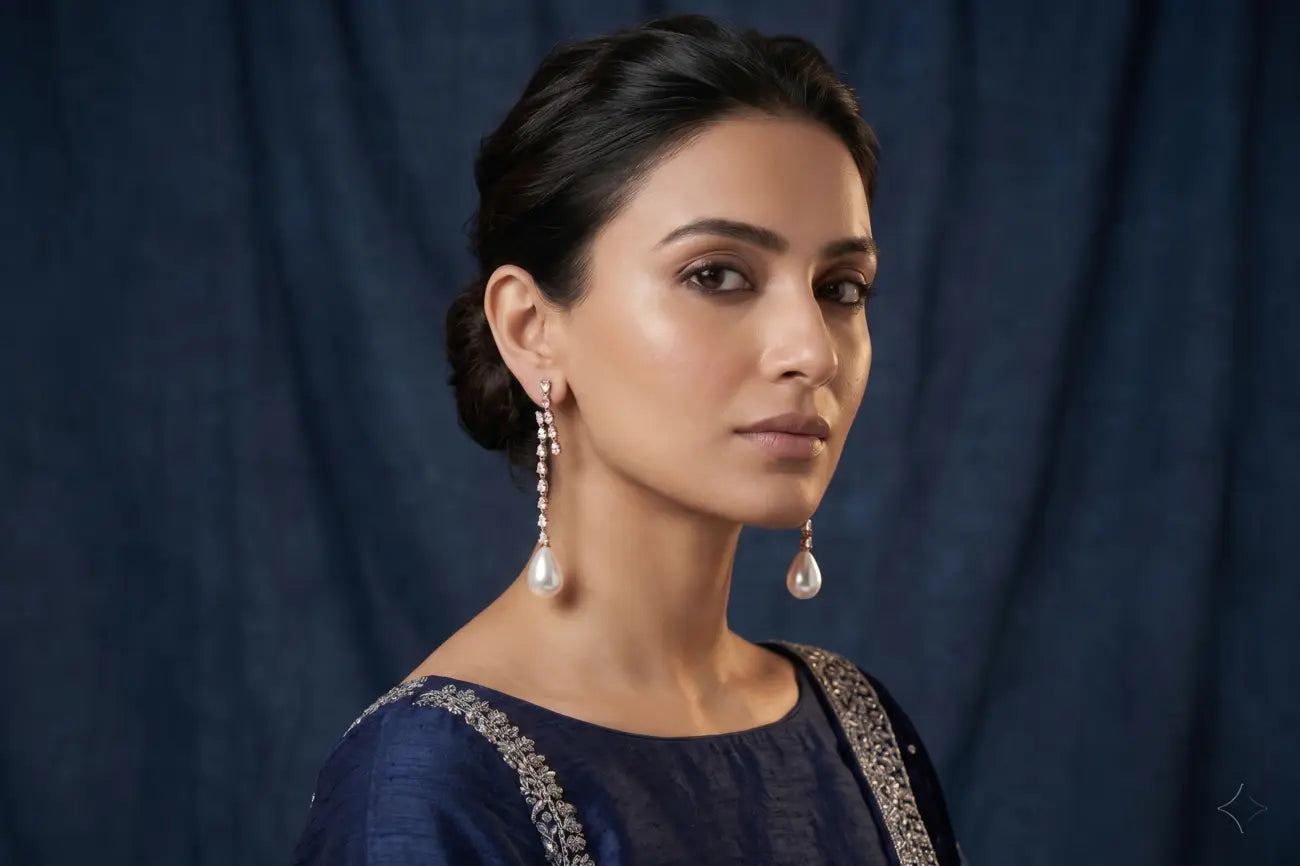 Pearl Cascade Luxe Earrings