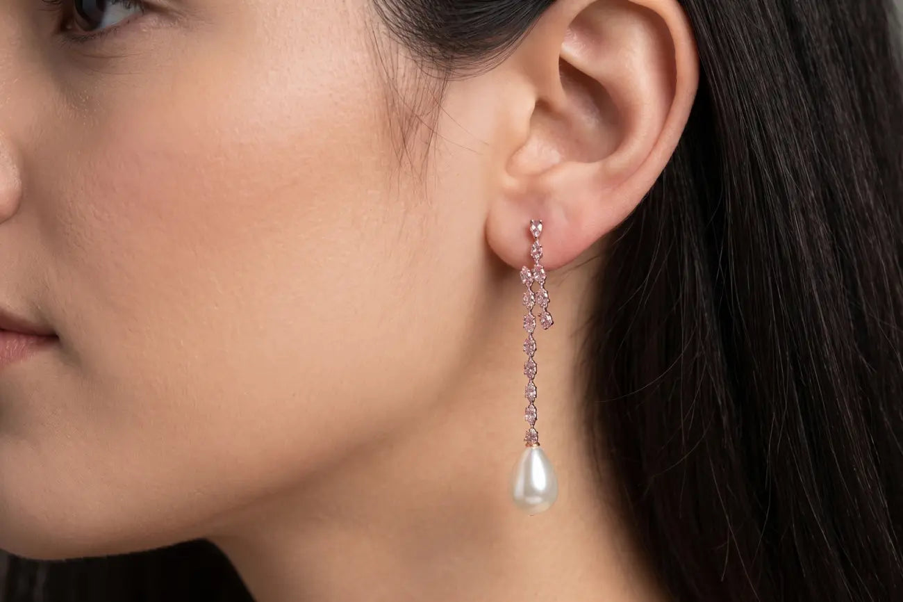 Pearl Cascade Luxe Earrings