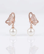 Pearl Flutter Butterfly Earrings
