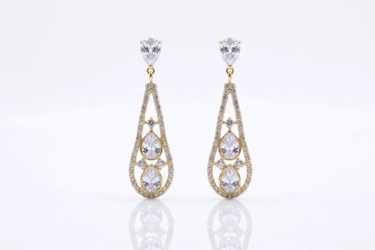 Royal Radiance Teardrop Earrings