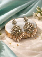 Sunehri Bloom Champagne Drop Earrings