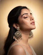 Sunehri Bloom Champagne Drop Earrings